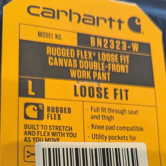 Carhartt Women's Rugged Flex Canvas Double Front Work Pants Size 12 or 14 Short - Picture 15 of 17